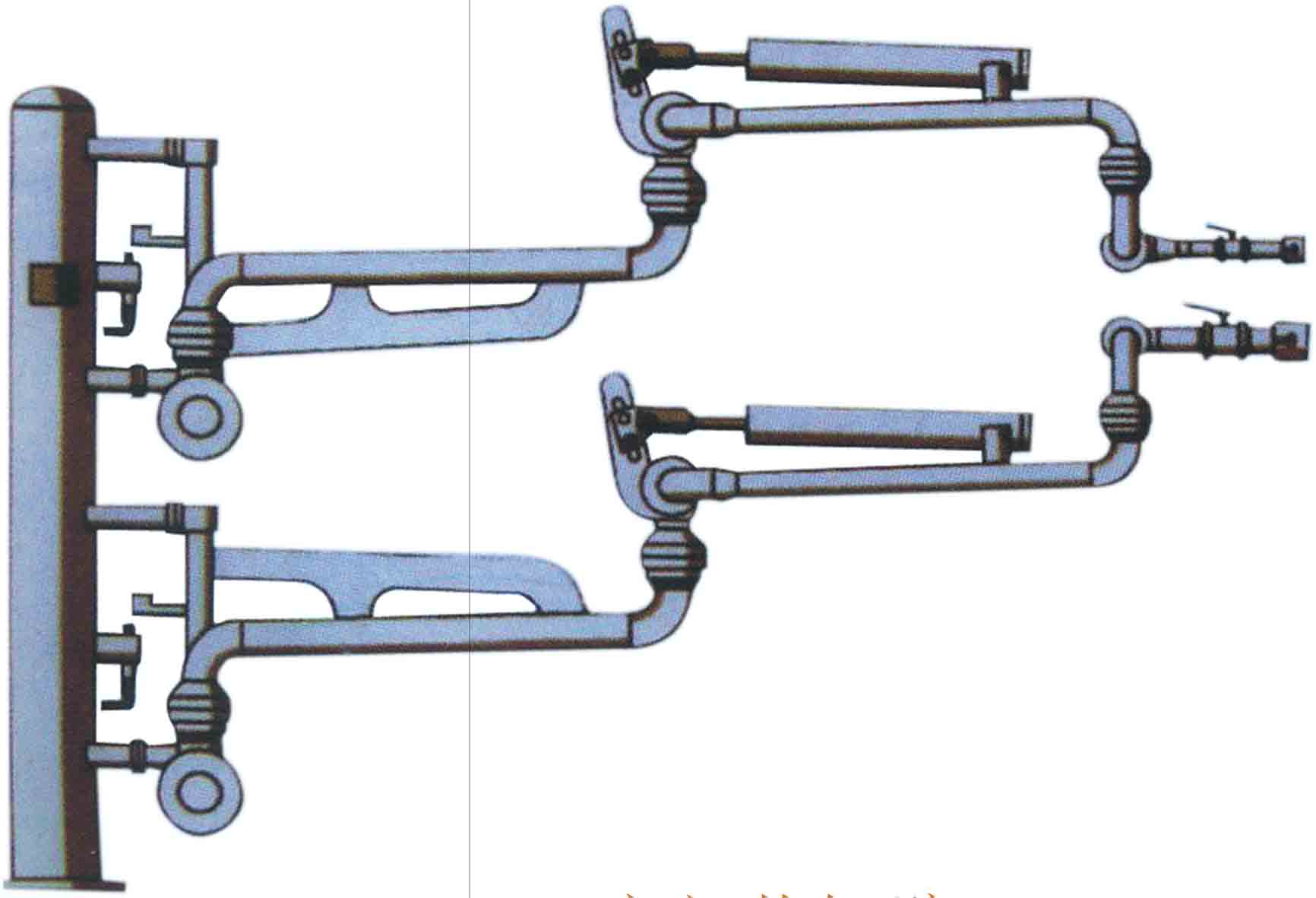 江西省上饶市定制采购的一批液氨装卸鹤管已通过物流发往使用现场(1)
